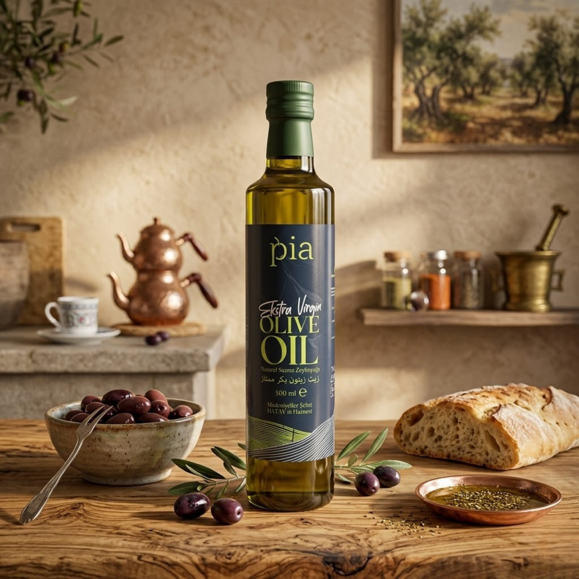 Ekstra Virgin Naturel Sızma Zeytinyağı 500 ml