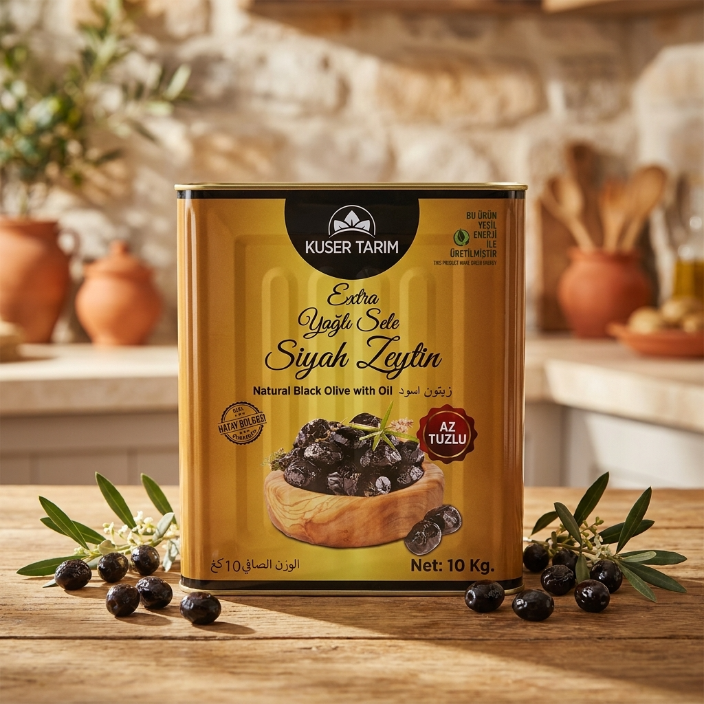Extra Yağlı Sele Siyaz Zeytin 10 kg