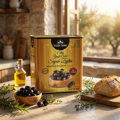 Extra Yağlı Sele Siyaz Zeytin 10 kg