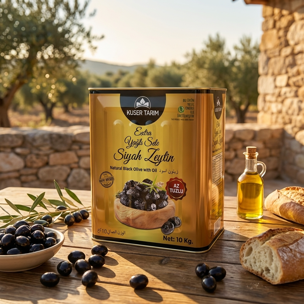 Extra Yağlı Sele Siyaz Zeytin 10 kg