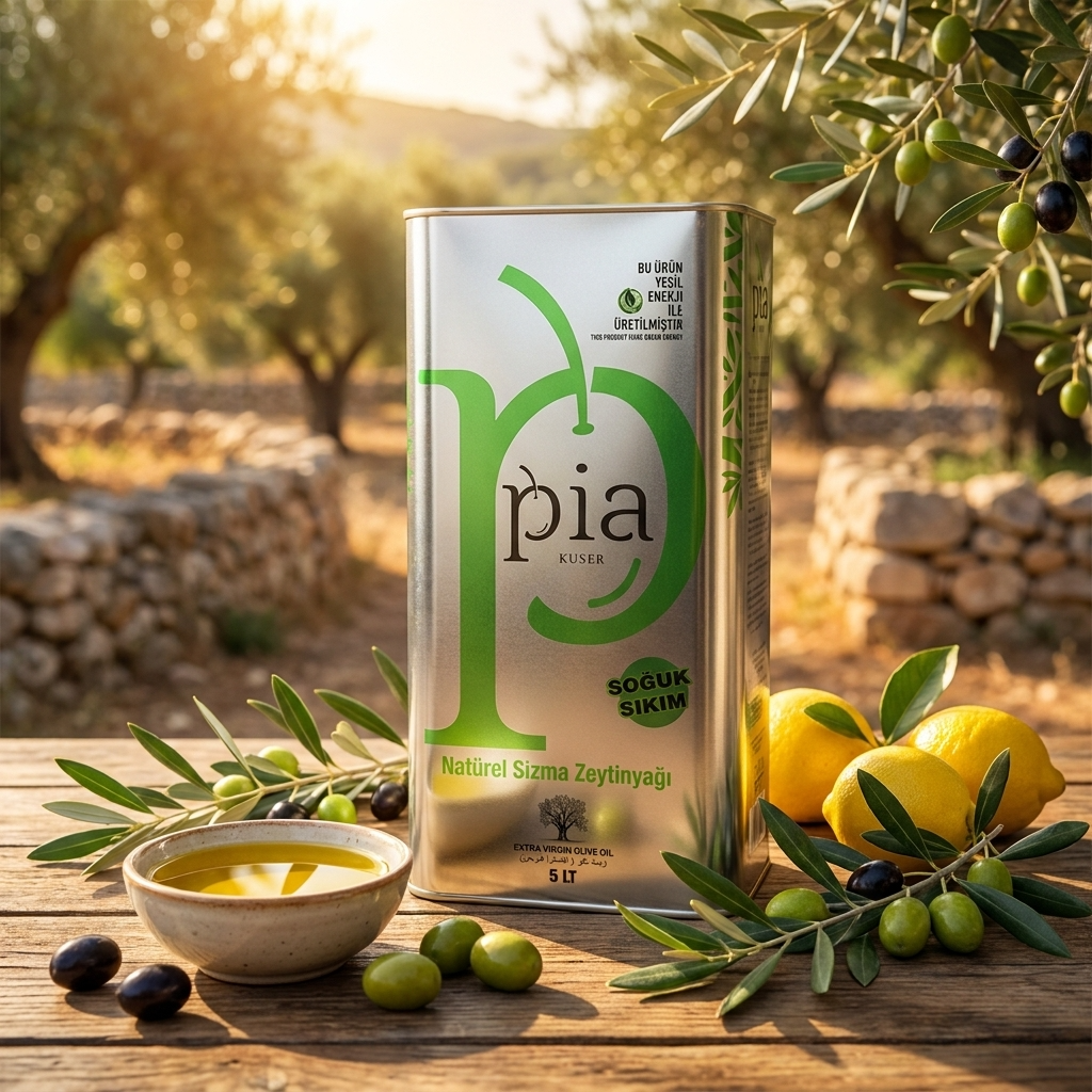 Ekstra Virgin Naturel Sızma Zeytinyağı 5 Litre